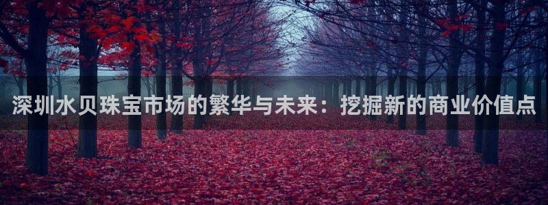 众腾娱乐平台下载:深圳水贝珠宝市场的繁华与未来:挖掘新的商业
